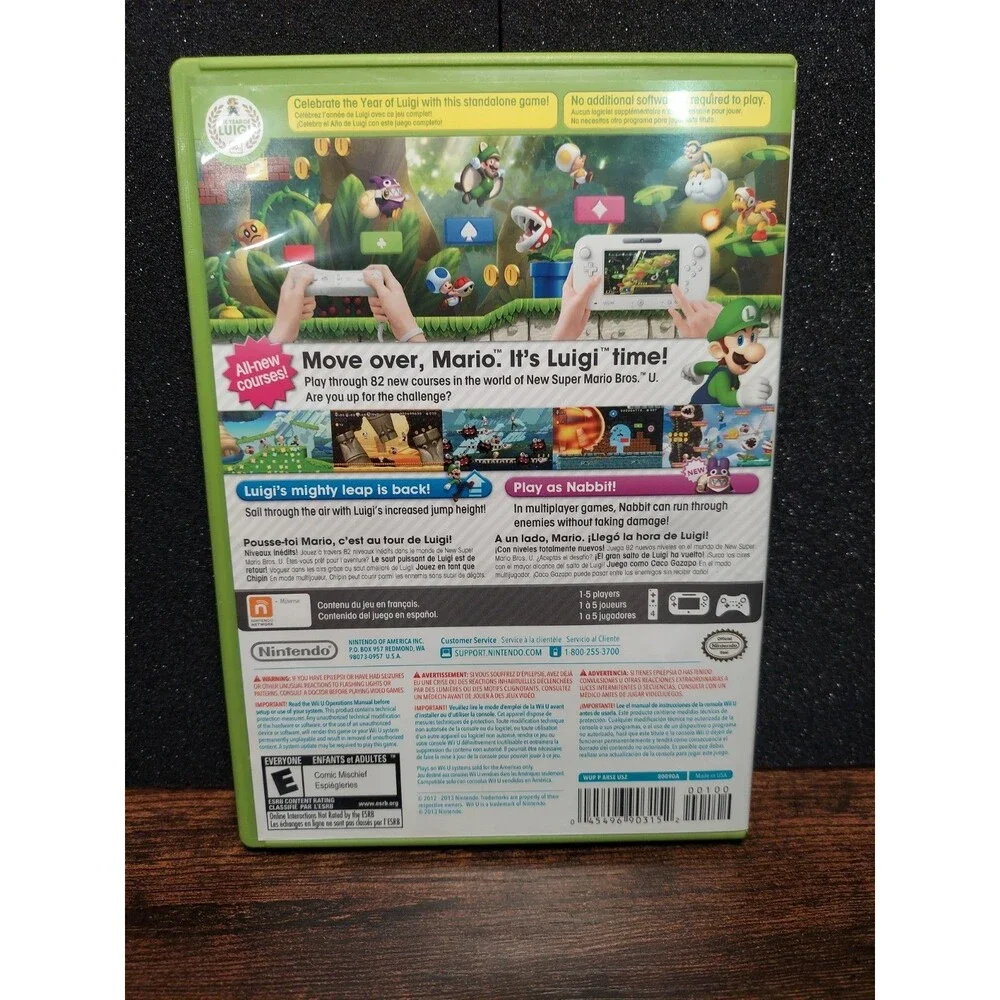New Super Luigi U  Nintendo Wii U CIB Pre-Owned